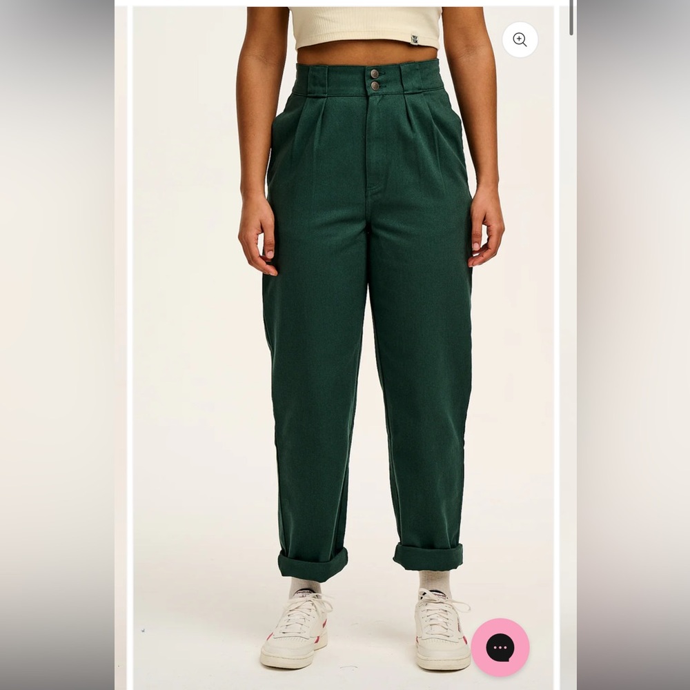 Lucy & Yak Teal Cotton Trousers